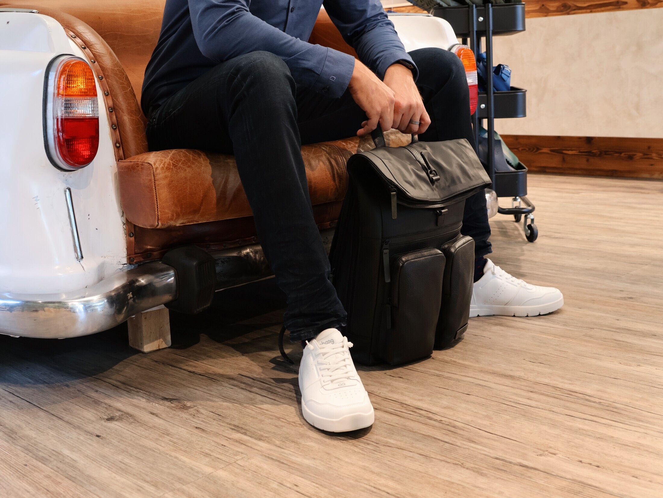 Roland: „Ich mag den Tenhaag Herren Sneaker in Weiss .“